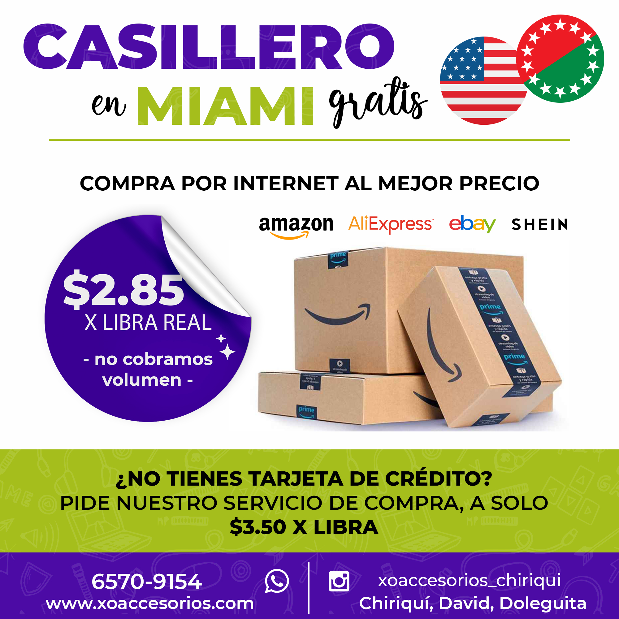 Cómo comprar en Temu desde Panamá. Casillero en Miami