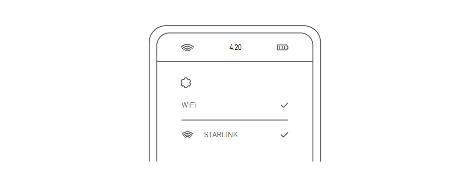 Conectarse a la red Wifi Starlink Mini