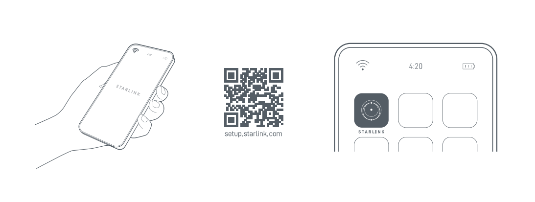 Instalar App instalación Starlink Mini