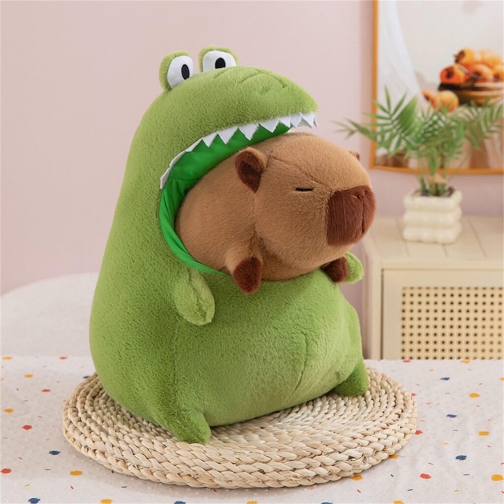 Peluche de Capibara Dentro de Cocodrilo