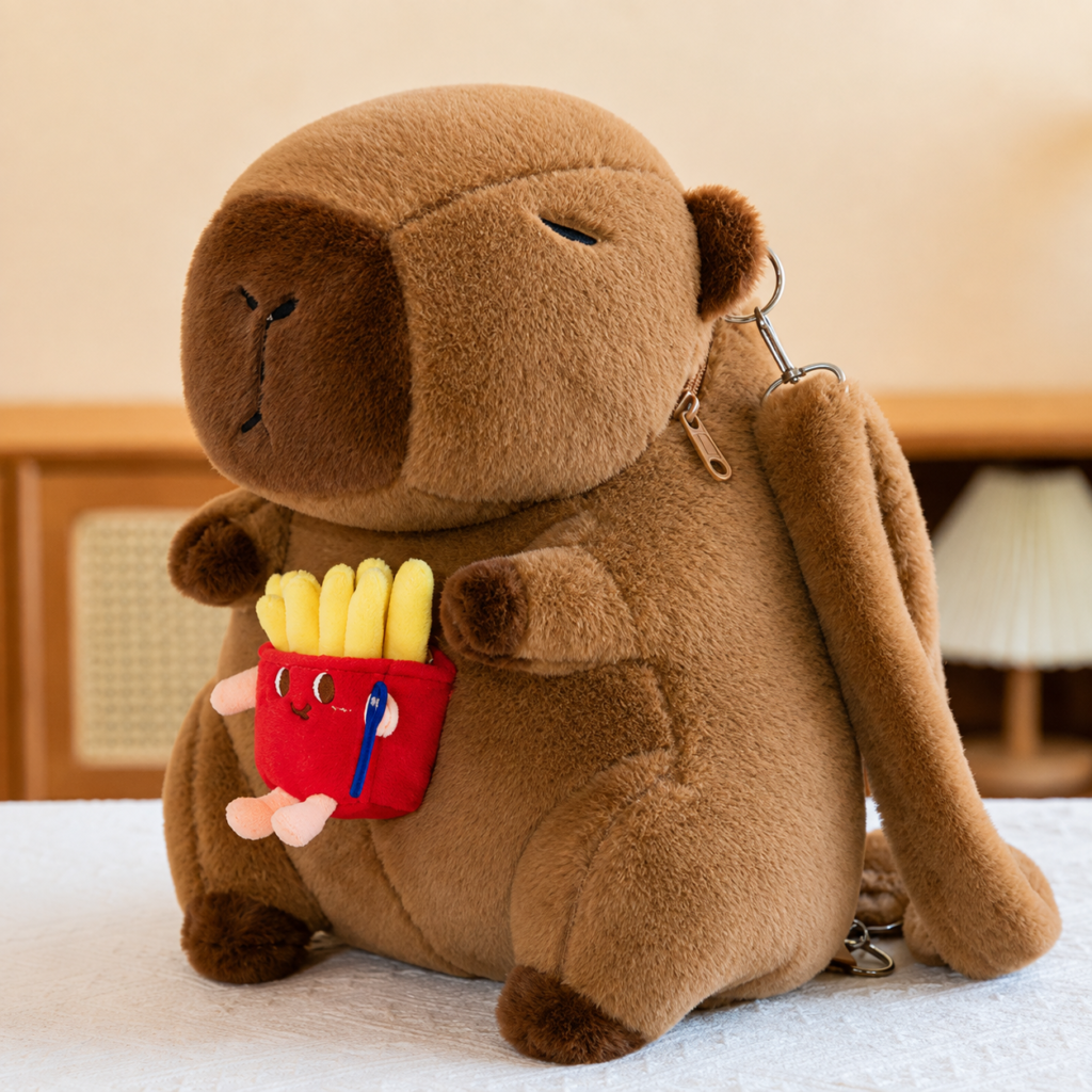 Mochila de Peluche Capibara Variado