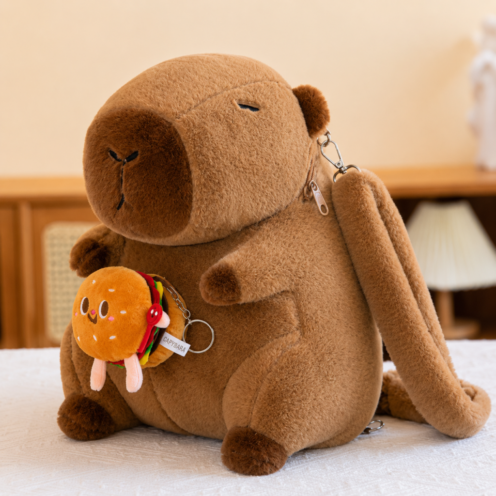 Mochila de Peluche Capibara Variado