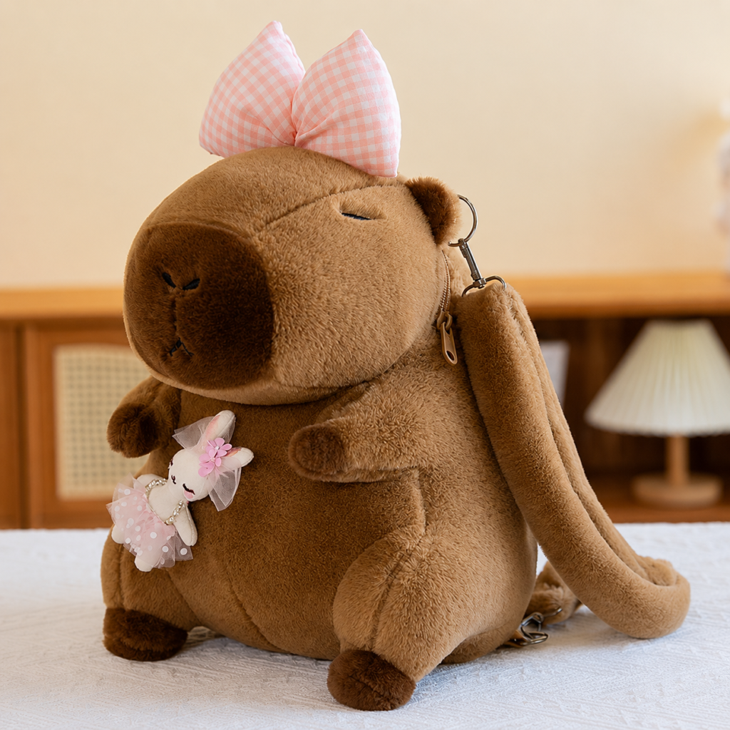 Mochila de Peluche Capibara Variado