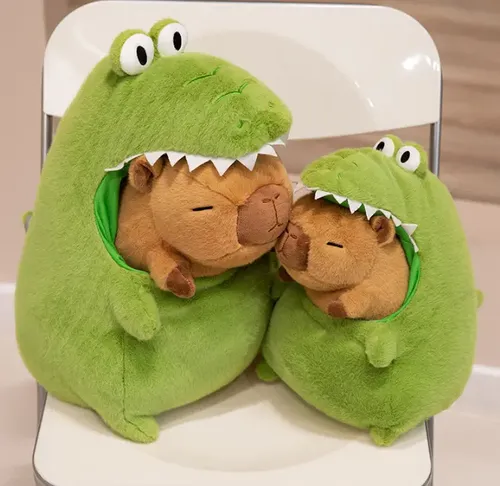 Peluche de Capibara Dentro de Cocodrilo