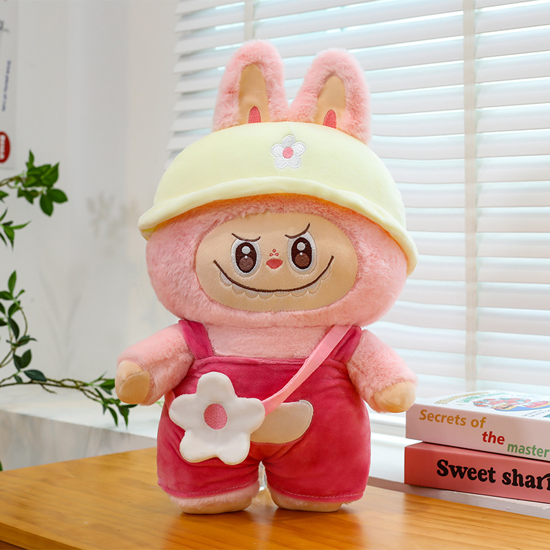 Peluche Labubu Rosa con Sombrero