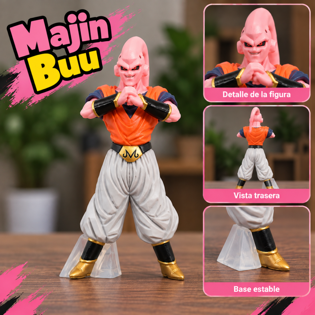 Figuras de Majin Buu en Distintas Formas