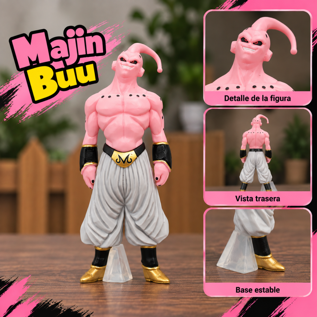 Figuras de Majin Buu en Distintas Formas