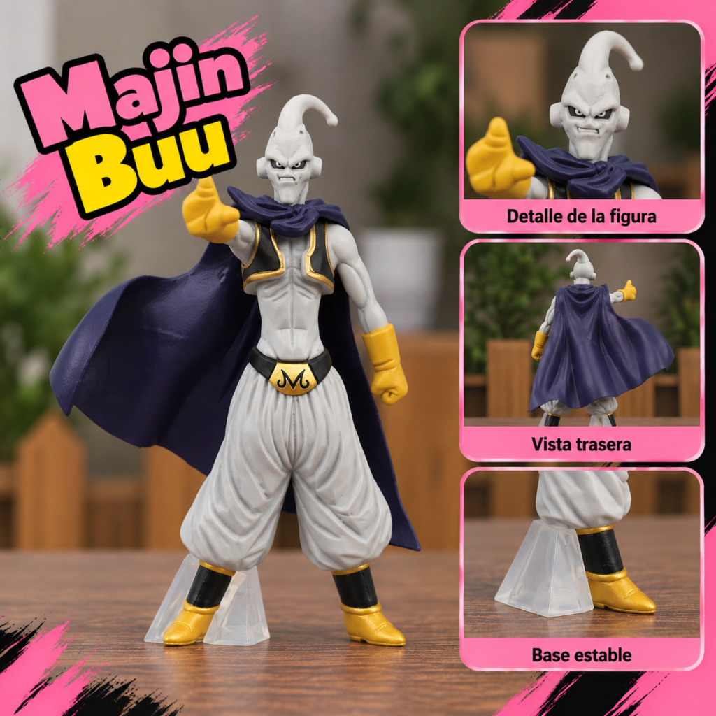 Figuras de Majin Buu en Distintas Formas