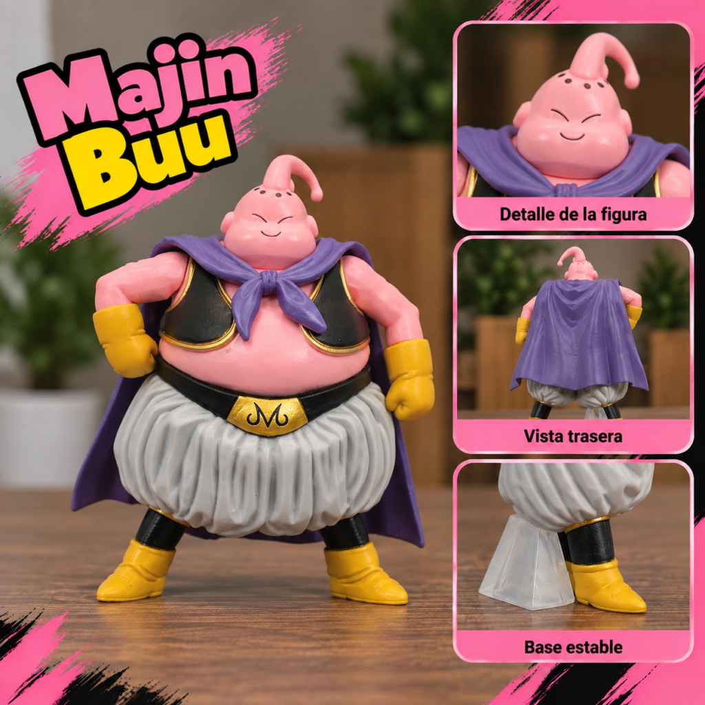 Figuras de Majin Buu en Distintas Formas