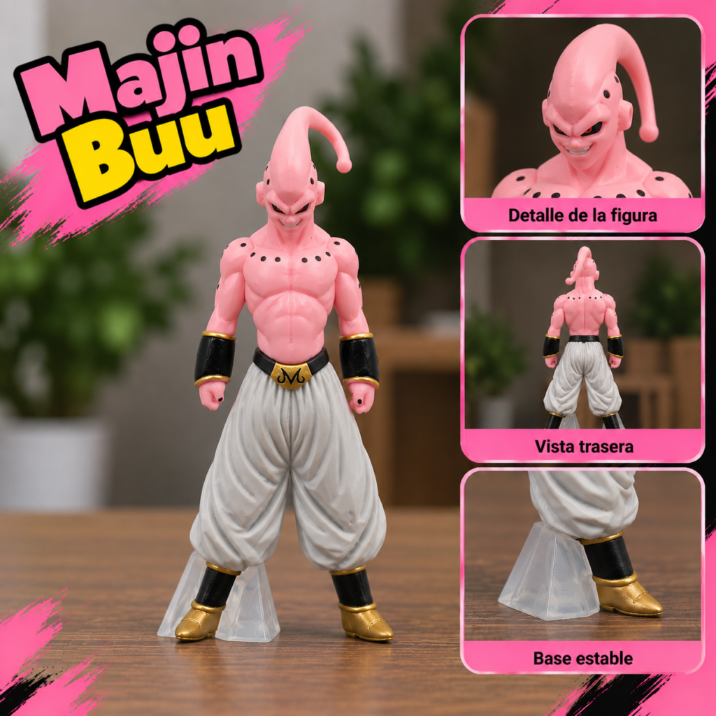 Figuras de Majin Buu en Distintas Formas