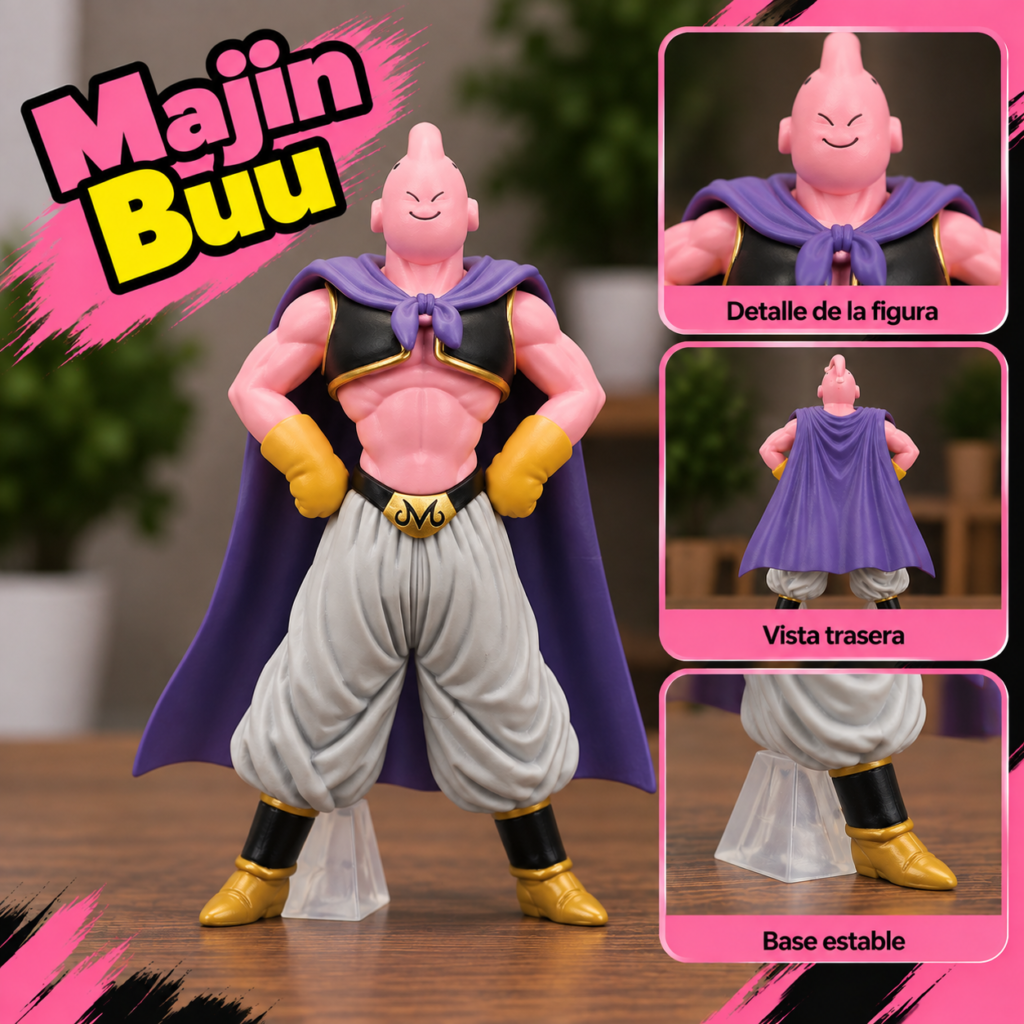 Figuras de Majin Buu en Distintas Formas