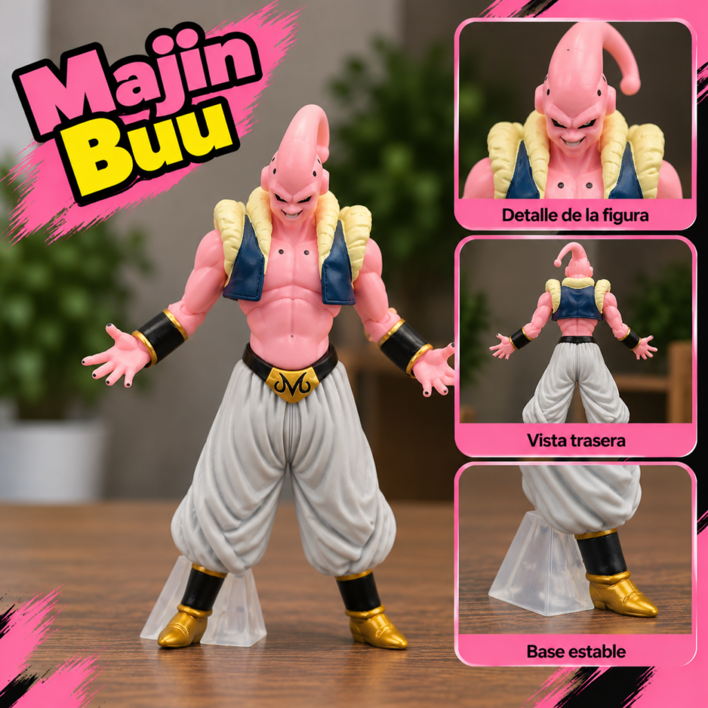 Figuras de Majin Buu en Distintas Formas
