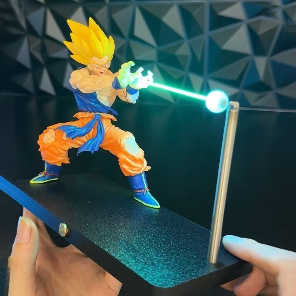 Lámpara 3D de Goku con Efecto Láser