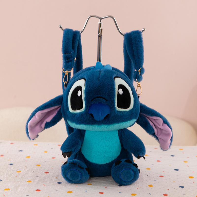 Mochilas de Peluche de Stitch y Angel Variados
