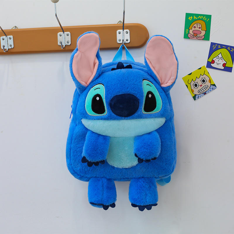 Mochila de Peluche de Angel y Stitch