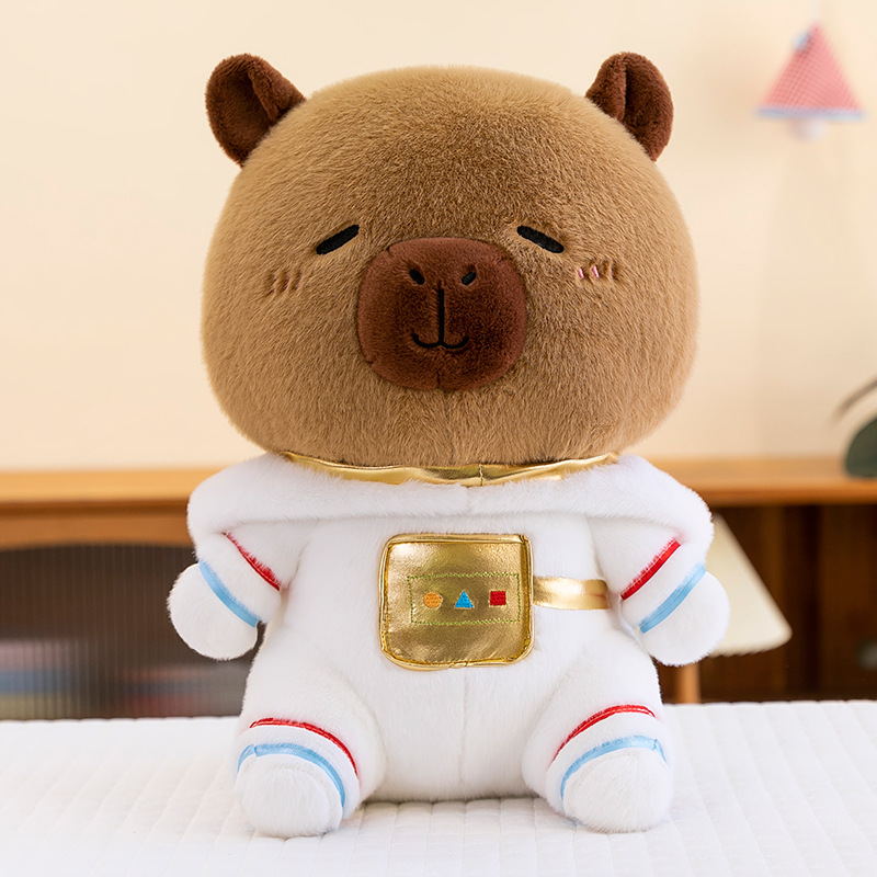 Peluche de Capibara con Disfraz de Astronauta