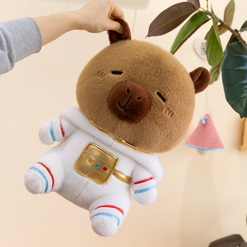 Peluche de Capibara con Disfraz de Astronauta