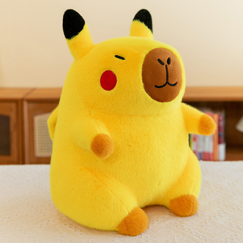 Peluche de Capibara Pikachu Amarillo
