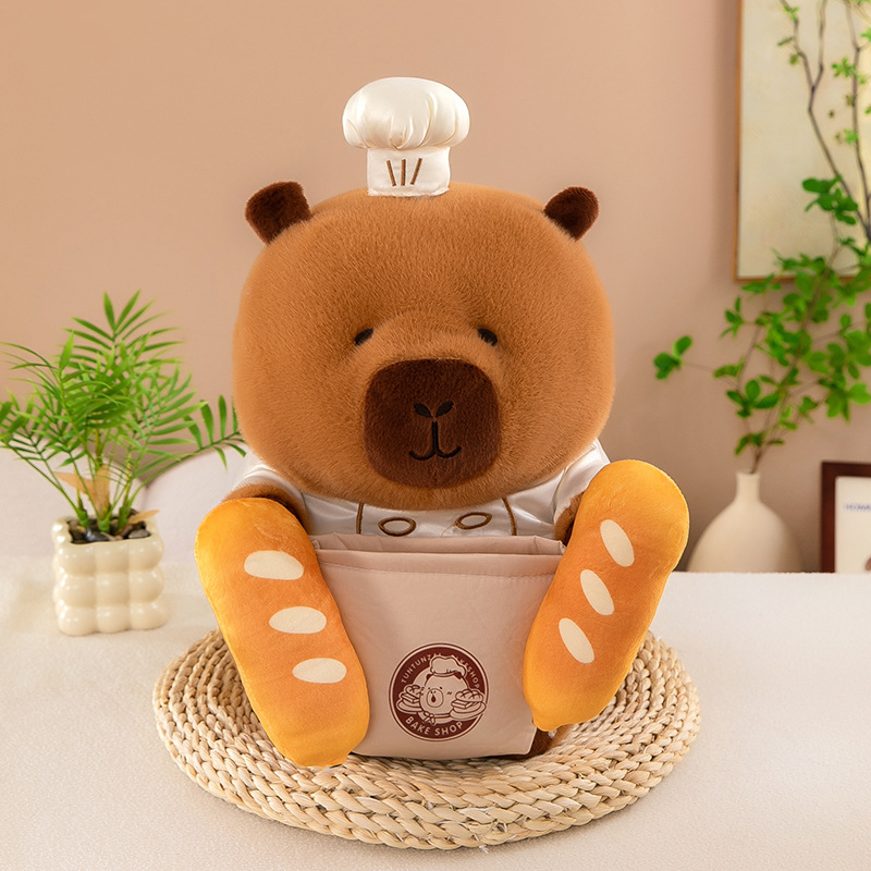 Peluche de Hermoso Capibara Panadero