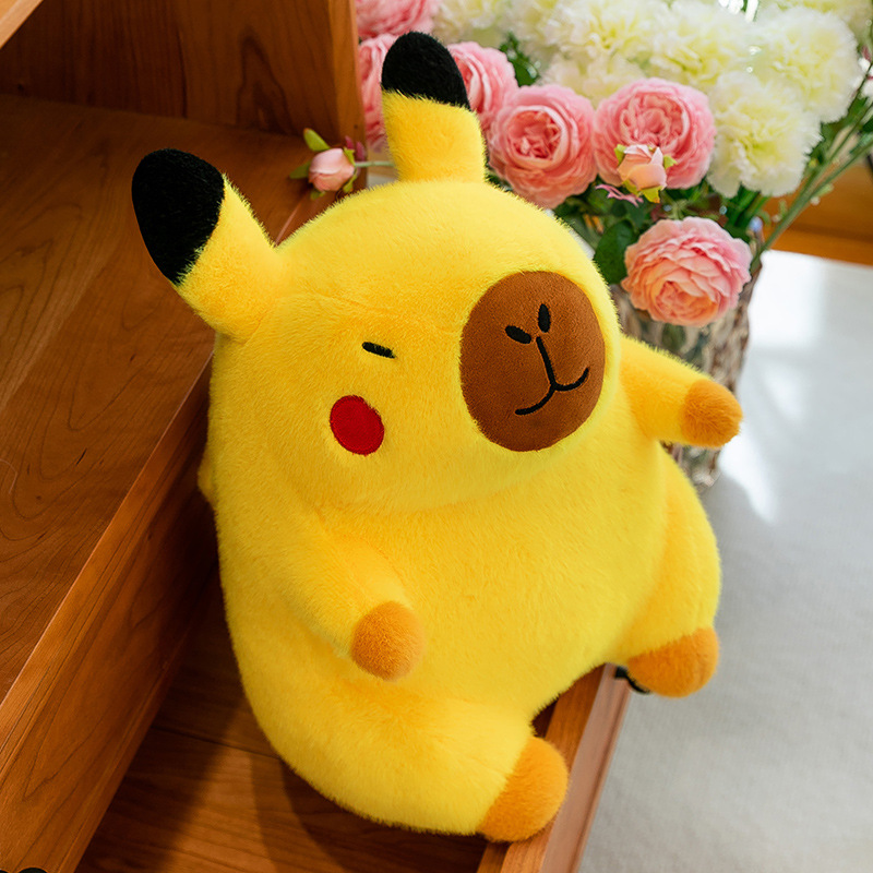 Peluche de Capibara Pikachu Amarillo
