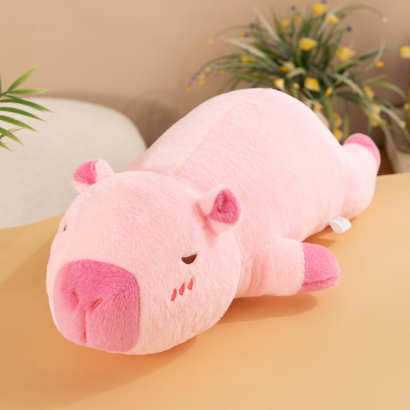 Peluche Almohada de Capibara Rosa