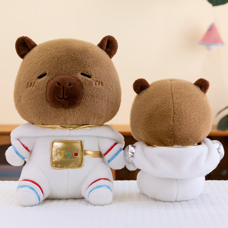 Peluche de Capibara con Disfraz de Astronauta