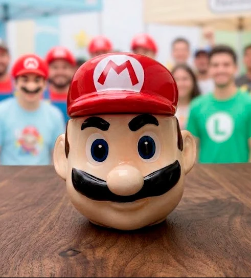 Taza de Cerámica 3D de Mario Bros